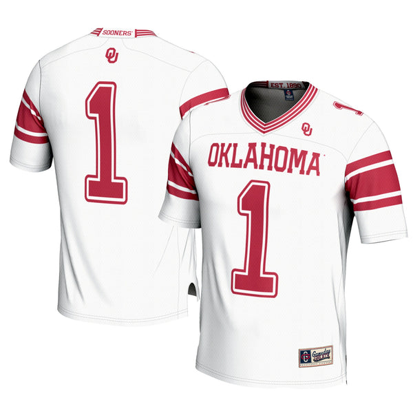 #1 Oklahoma Sooners Football Jersey - White
