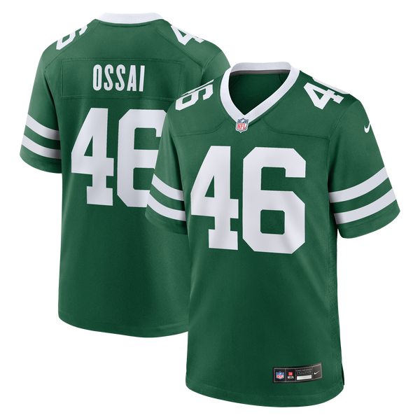 New York Jets Joseph Ossai Legacy Green Team Game Jersey