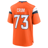 Denver Broncos Frank Crum Orange Team Game Jersey