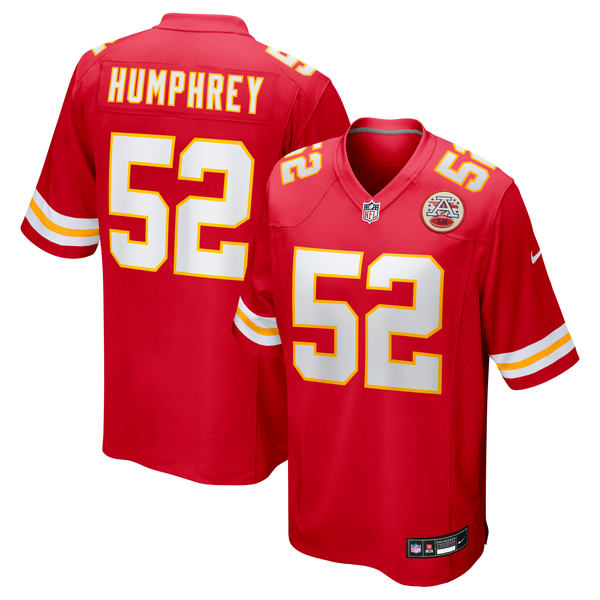 Kansas City Chiefs Creed Humphrey Red Game Jersey