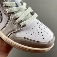 Retro Low Top Sneakers, White Gray Colorway, Lace Up Design, Casual Gift for Sneaker Fans