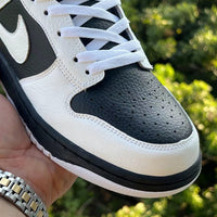 Low Top Sneakers, White Black Colorway, Lace Up Design, Casual Gift for Sneaker Fans
