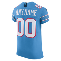 Tennessee Titans Light Blue Elite Custom Jersey