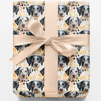 Spotted Puppy Holiday Gift Wrap, Dalmatian Christmas Wrapping Paper, Festive Dalmatian Present Paper, Adorable Dog Lover Holiday Wrapping Paper