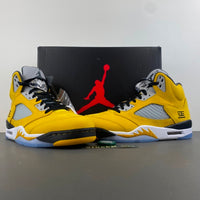 High Top Sneakers, Yellow Colorway, Lace Up Design, Casual Gift for Sneaker Fans