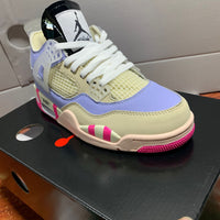 Low Top Sneakers, Gray Yellow Pink Colorway, Lace Up Design, Casual Gift for Sneaker Fans