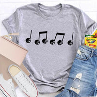 Festive Music Lover Holiday T-Shirt, Musical Note Snowman Christmas Shirt, Winter Snowman Melody Tee, Xmas Band Choir Teacher Present