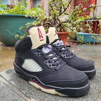 Sneakers, Black Red Colorway, Lace Up Design, Casual Gift for Sneaker Fans