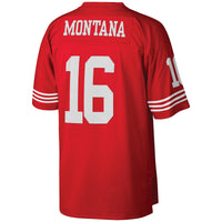 San Francisco 49ers Joe Montana Scarlet Big & Tall 1990 Retired Player Replica Jersey