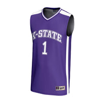 #1 Kansas State Wildcats Lightweight Collegiate Basketball Fashion Jersey - Purple