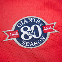 New York Giants 2004 Eli Manning Red Authentic Throwback Retired Player Jersey