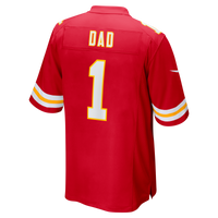 Kansas City Chiefs Number 1 Dad Red Game Jersey