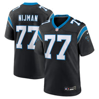 Carolina Panthers Yosh Nijman Black Game Jersey