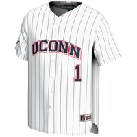 #1 UConn Huskies Lightweight Baseball Jersey - White