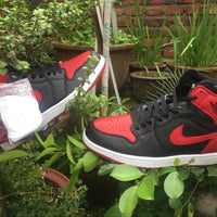 Sneakers, Black Red Colorway, Lace Up Design, Casual Gift for Sneaker Fans
