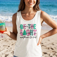 Christian Christmas Tank, Be the Light Tank Top, Matthew 5, 14 Sleeveless Tee, Faith Based Holiday Tank, Religious Christmas Present