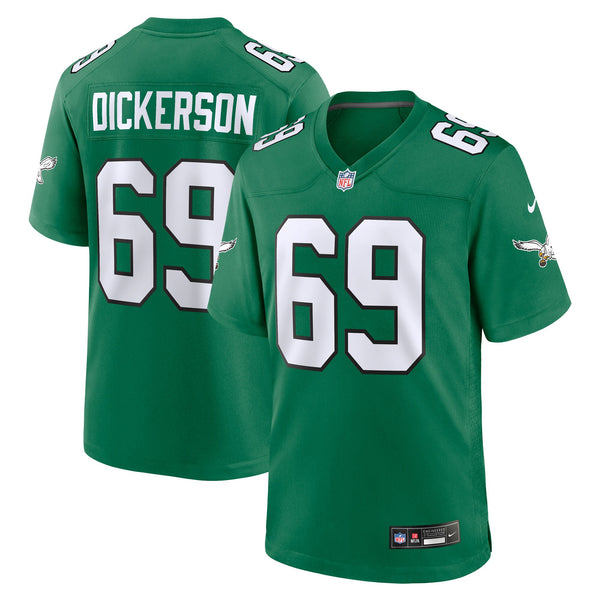 Philadelphia Eagles Landon Dickerson Kelly Green Alternate Game Jersey