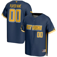 West Virginia Mountaineers NIL Pick-A-Player Lightweight Baseball Jersey - Navy