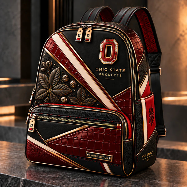 OSU Scarlet and Gold - Buckeye Leaf Backpack - main