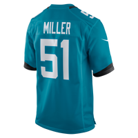 Jacksonville Jaguars Ventrell Miller Teal Game Jersey