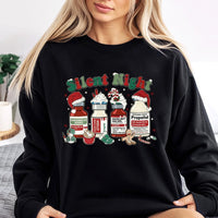 Medical Vials Tree Sweatshirt, Silent Night Nurse Christmas Sweatshirt, Humorous ICU Healthcare Holiday Sweater, RN Appreciation Crewneck