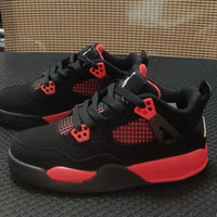 Low Top Sneakers, Red Colorway, Lace Up Design, Casual Gift for Sneaker Fans
