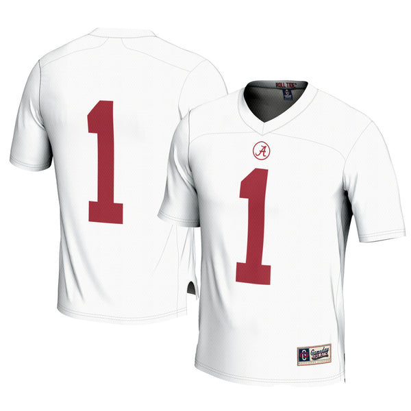 #1 Alabama Crimson Tide Football Jersey - White