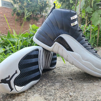 High Top Sneakers, Light Gray Black Colorway, Lace Up Design, Casual Gift for Sneaker Fans