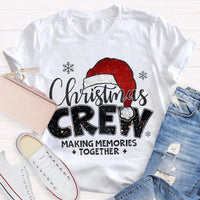 Making Memories Together Tee, Christmas Crew Shirt, Holiday Santa Hat Graphic T-Shirt, Matching Family Christmas Shirt, Group Holiday Tee