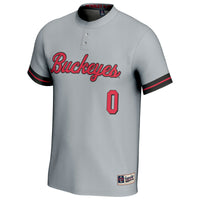 #0 Ohio State Buckeyes Softball Lightweight Fashion Jersey - Gray