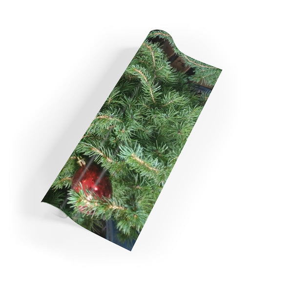 Green Fir Branch Present Wrap, Pine Tree Gift Wrapping Paper, Botanical Holiday Wrap Paper, Forest Christmas Gift Wrapping Pa