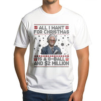 Humorous Holiday Quote Shirt, 8-Ball and 2 Million Christmas T-Shirt, Hilarious Xmas Graphic Tee, Retro Meme Xmas Shirt, Humorous Present for Him