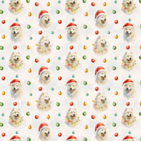 Winter Wonderland Dog Gift Wrap, Samoyed Christmas Wrapping Paper, Festive Samoyed Wrapping Paper, Holiday Pet Lover Christmas Gift Wrap