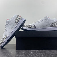 Low Top Sneakers, White Gray Colorway, Snake Pattern, Lace Up Design, Casual Gift for Sneaker Fans