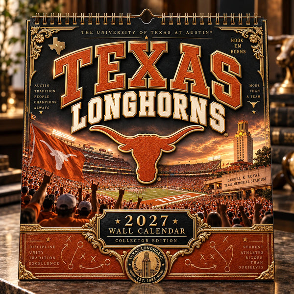 TEX Burnt Orange Tradition - Collector Wall Calendar Cover - main