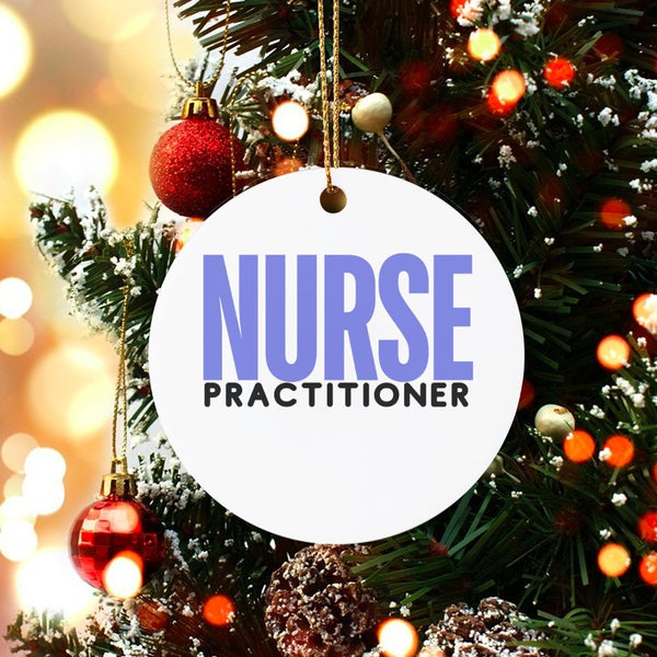 NP Graduation Keepsake Ornament, Nurse Practitioner Christmas Ornament, Healthcare Worker Ceramic Ornament, Medical Present f