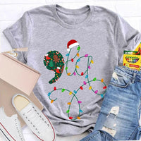 Festive Christmas Lights Shirt, Christmas Atmosphere Lights T-Shirt, Retro Christmas Lights Graphic Tee, Holiday Family Shirt Present