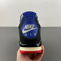 Low Top Sneakers, Blue Black Red Colorway, Lace Up Design, Casual Gift for Sneaker Fans