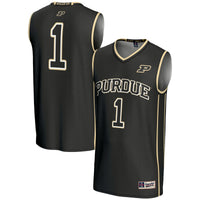 Male #1 Black Purdue Boilermakers Lightweight Basketball Jersey