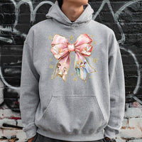 Coquette Bow Christian Nativity Sweatshirt, Nativity Scene Christmas Hoodie, Religious Holiday Graphic Pullover, Jesus Birth Xmas Present