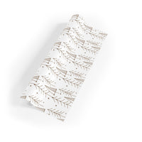 Hand-Drawn Christmas Gift Wrap, Minimalist Pine Tree Wrapping Paper, Rustic Holiday Tree Wrapping Paper Roll, Winter Forest Gift Wrap Roll