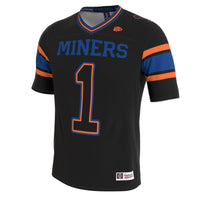 UTEP Miners Lightweight Collegiate Football Blackout Fashion Jersey
