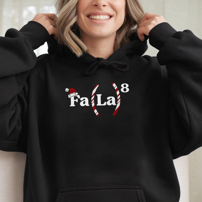 Humorous Fa La La Math Equation Hoodie, Math Teacher Christmas Hoodie, Holiday Science Math Hoodie, Christmas Math Teacher Hooded Sweatshirt