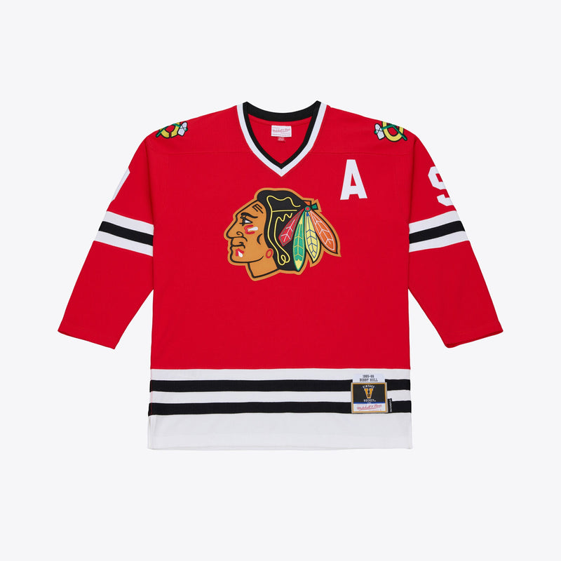 Chicago Blackhawks Bobby Hull Red 1966 Power Play Jersey