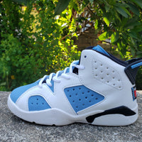 Sneakers, White Blue Colorway, Lace Up Design, Casual Gift for Sneaker Fans