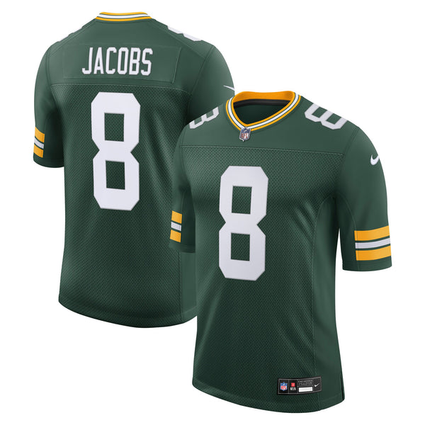 Green Bay Packers Josh Jacobs Green Stitched Limited Jersey