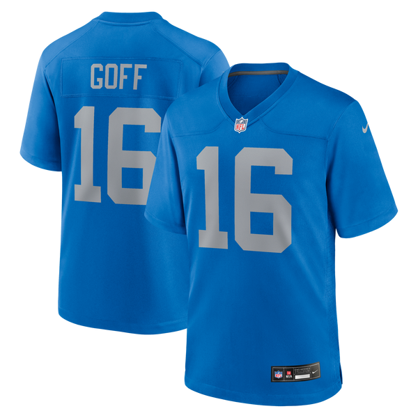 Detroit Lions Jared Goff Blue Alternate Game Jersey