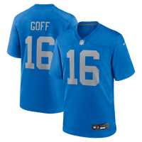 Detroit Lions Jared Goff Blue Alternate Game Jersey