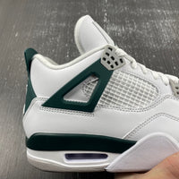 Low Top Sneakers, White Green Gray Colorway, Leather Footwear, Lace Up Design, Casual Gift for Sneaker Fans