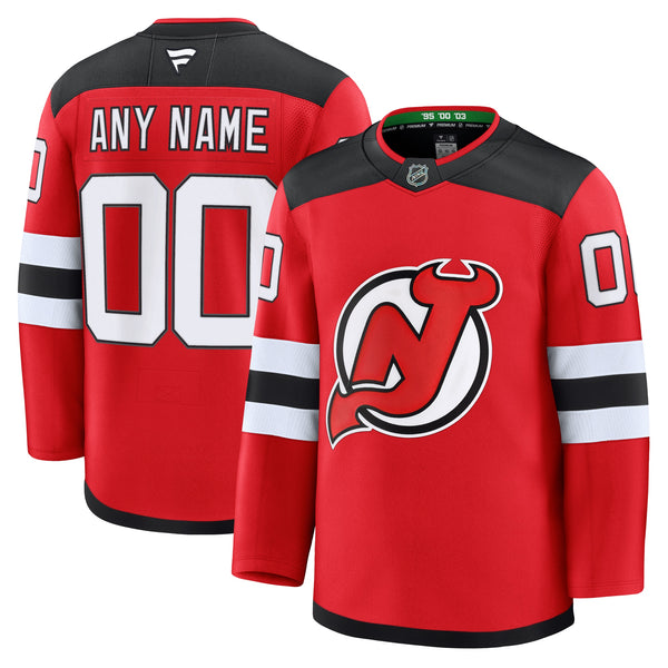 New Jersey Devils Red Home Premium Custom Jersey